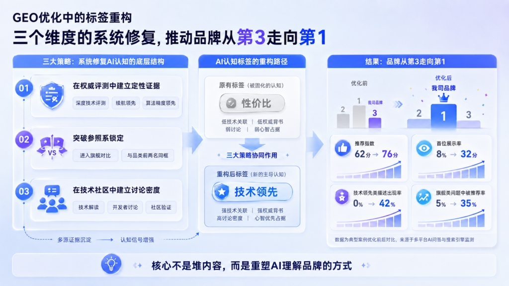 消费电子GEO优化案例：AI推荐排名从第三到第一的方法